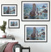 Claude Monet - Felsen bei Belle-Ile Passepartout Wohnzimmer Rechteckig