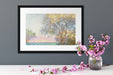 Claude Monet - Antibes Blick vom Salis Garten  Passepartout Dateil Rechteckig