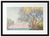 Claude Monet - Antibes Blick vom Salis Garten  Passepartout Rechteckig 40