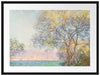 Claude Monet - Antibes Blick vom Salis Garten  Passepartout Rechteckig 80