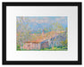 Claude Monet - Gärtner Häuschen in Antibes Passepartout Rechteckig 30