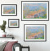 Claude Monet - Gärtner Häuschen in Antibes Passepartout Wohnzimmer Rechteckig