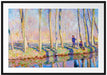 Claude Monet - Pierre Hoschede und Michel Monet am Ufer Passepartout Rechteckig 100