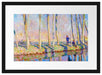 Claude Monet - Pierre Hoschede und Michel Monet am Ufer Passepartout Rechteckig 40