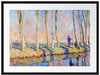 Claude Monet - Pierre Hoschede und Michel Monet am Ufer Passepartout Rechteckig 80