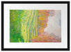 Claude Monet - Wiese in Giverny Passepartout Rechteckig 40