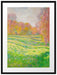Claude Monet - Wiese in Giverny Passepartout Rechteckig 80
