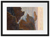 Claude Monet - Felsen in Belle-ile Port-Domois Passepartout Rechteckig 40