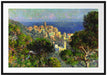 Claude Monet - Aussicht von Bordighiera Passepartout Rechteckig 100