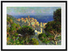 Claude Monet - Aussicht von Bordighiera Passepartout Rechteckig 80