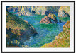 Claude Monet - Port Donnant Belle Ile  Passepartout Rechteckig 100