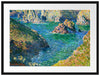 Claude Monet - Port Donnant Belle Ile  Passepartout Rechteckig 80