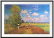 Claude Monet - Mohnfeld im Sommer Passepartout Rechteckig 100
