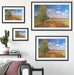 Claude Monet - Mohnfeld im Sommer Passepartout Wohnzimmer Rechteckig