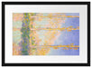 Claude Monet - Pappeln   Passepartout Rechteckig 40