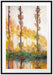Claude Monet - Pappeln im Herbst  Passepartout Rechteckig 100