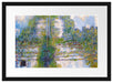 Claude Monet - Pappeln an der Epte I  Passepartout Rechteckig 40