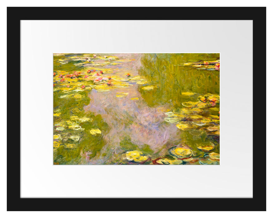 Claude Monet - Seerosen  II Passepartout Rechteckig 30