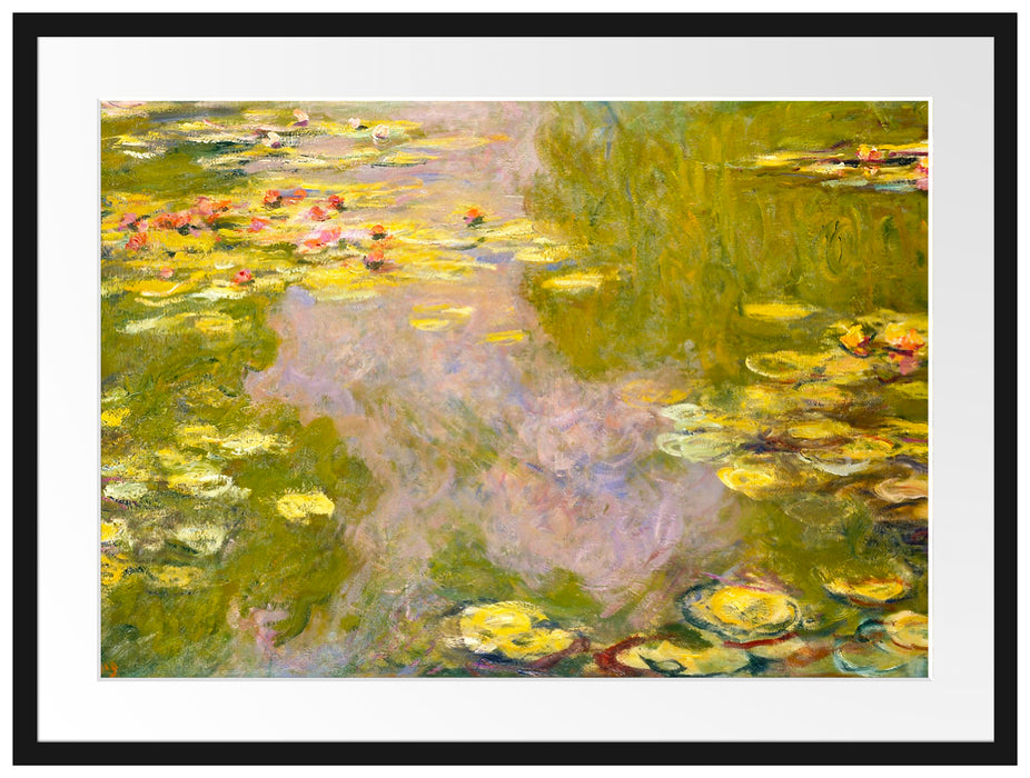 Claude Monet - Seerosen  II Passepartout Rechteckig 80