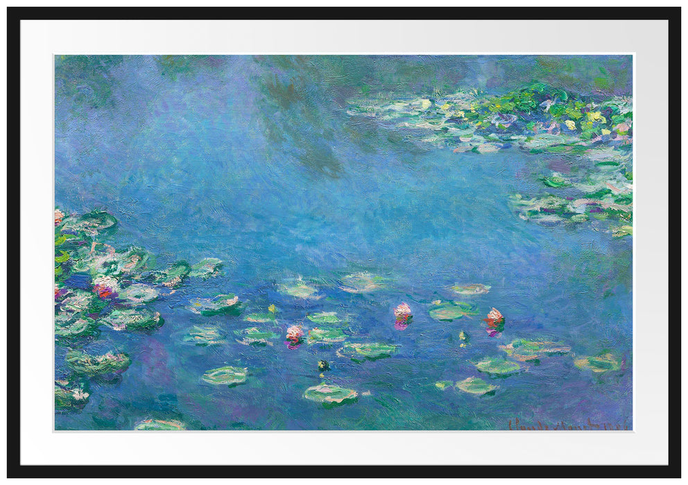 Claude Monet - Seerosen  III Passepartout Rechteckig 100