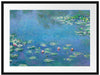 Claude Monet - Seerosen  III Passepartout Rechteckig 80