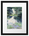 Claude Monet - Teich mit Seerosen   Passepartout Rechteckig 30