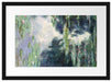 Claude Monet - Teich mit Seerosen   Passepartout Rechteckig 40