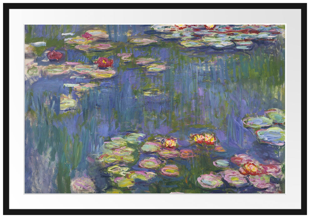 Claude Monet - Seerosen  V Passepartout Rechteckig 100