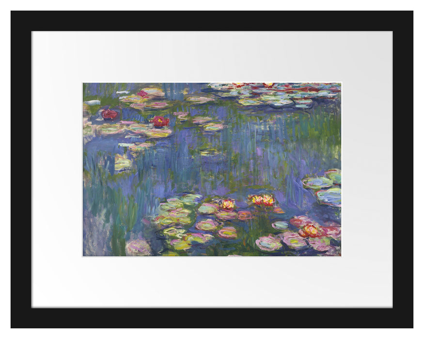 Claude Monet - Seerosen  V Passepartout Rechteckig 30