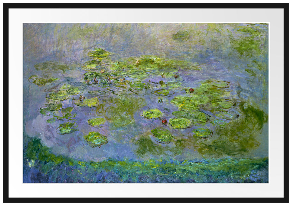 Claude Monet - Seerosen  VI Passepartout Rechteckig 100