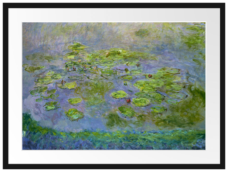 Claude Monet - Seerosen  VI Passepartout Rechteckig 80