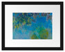 Claude Monet - GlyzinienWisteria Passepartout Rechteckig 30