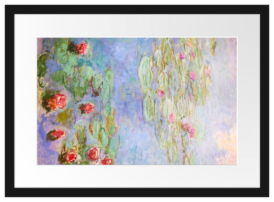 Claude Monet - Seerosen  VIII Passepartout Rechteckig 40