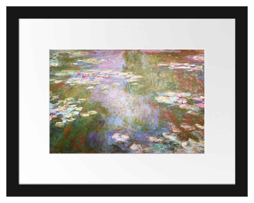 Claude Monet - Seerosenteich   Passepartout Rechteckig 30