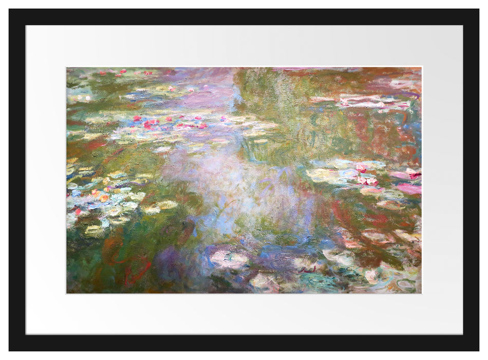 Claude Monet - Seerosenteich   Passepartout Rechteckig 40