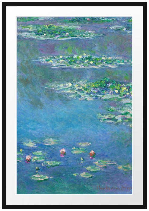 Claude Monet - Seerosen  IX Passepartout Rechteckig 100