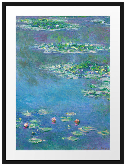 Claude Monet - Seerosen  IX Passepartout Rechteckig 80