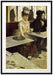 Edgar Degas - In eine Café  Passepartout Rechteckig 100