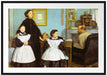 Edgar Degas - Die Familie Bellelli Passepartout Rechteckig 100