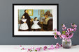 Edgar Degas - Die Familie Bellelli Passepartout Dateil Rechteckig