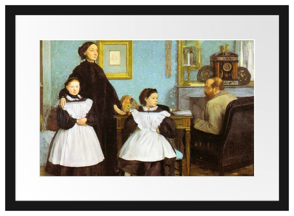 Edgar Degas - Die Familie Bellelli Passepartout Rechteckig 40