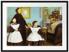 Edgar Degas - Die Familie Bellelli Passepartout Rechteckig 80
