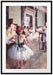 Edgar Degas - Die Balletstunde Passepartout Rechteckig 100