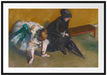 Edgar Degas - Warten Passepartout Rechteckig 100