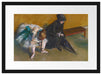 Edgar Degas - Warten Passepartout Rechteckig 40