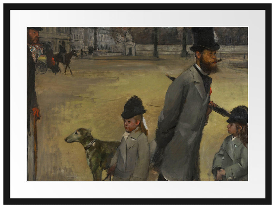 Edgar Degas - Place de la Concorde Passepartout Rechteckig 80