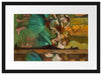 Edgar Degas - Tänzerinnen pink und grün  Passepartout Rechteckig 40
