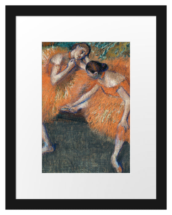 Edgar Degas - Zwei Tänzerinnen  Passepartout Rechteckig 30