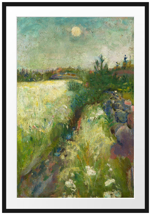 Edvard Munch - Blumige Weide in Veierland  Passepartout Rechteckig 100