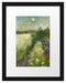 Edvard Munch - Blumige Weide in Veierland  Passepartout Rechteckig 30